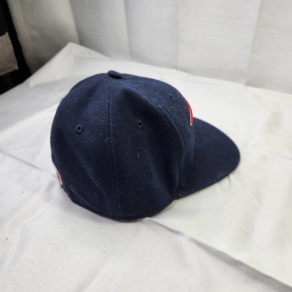 New Era Size 6 7/8 Mens NFL 59Fifty Fitted New England Patriots Hat Cap Black - Picture 4 of 9